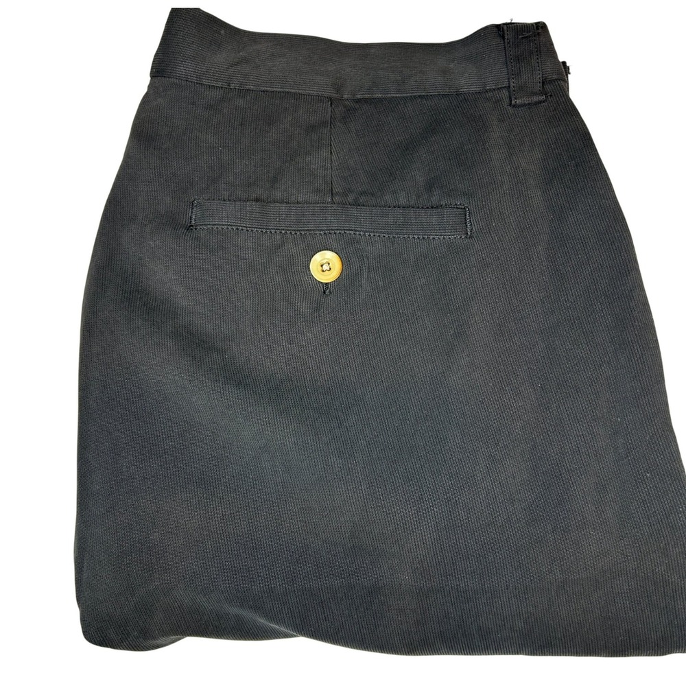 Tommy Bahama Shorts 36 Men's Black 100% Silk Pleated Relaxed Casual Vacation